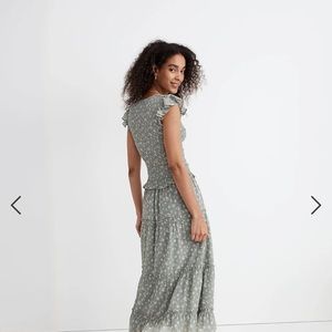 Pull-On Tiered Ruffle Skirt in Cottage Garden